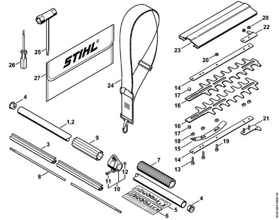Stelo, lama FH 75 FH 75 brand Stihl